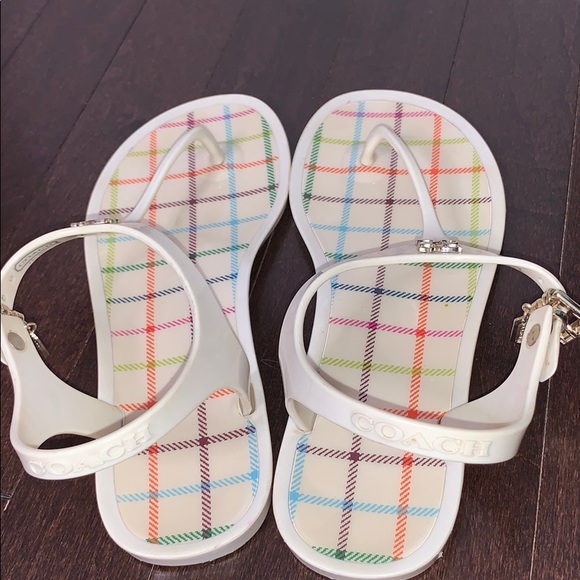 COACH LALA JELLY THONG SANDALS - Picture 6 of 7